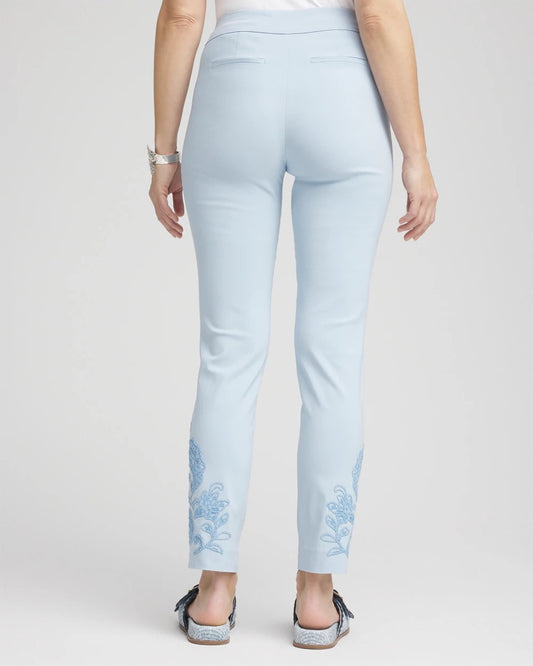 Chico's Women | Brigitte™ Embroidered Ankle Pants CRYSTAL SPRINGS