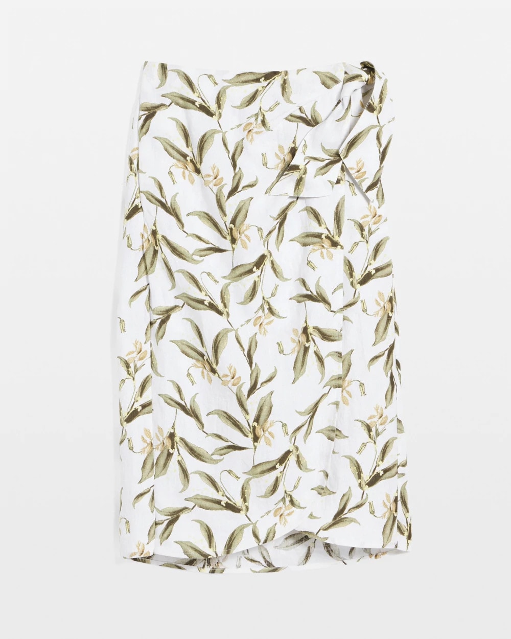 Linen Midi Wrap Skirt - US 4513