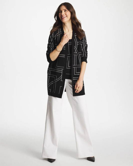 Ella Graphic Cardigan - US 0365