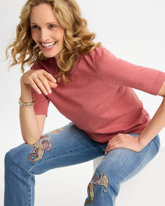 Ella Short-Sleeve Sweater - US 5799