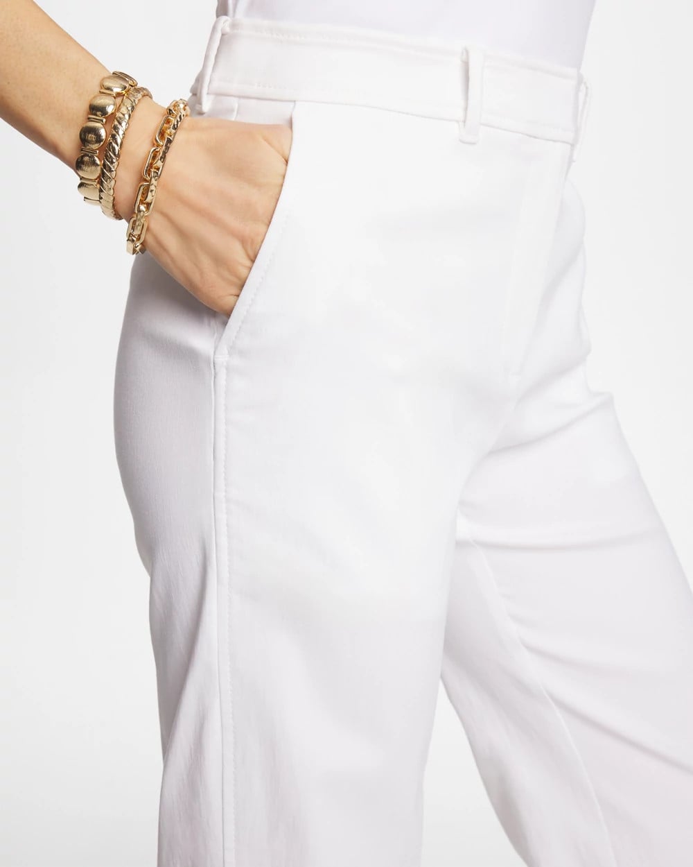 Emme Fly Front Straight Crop Pants - US 8869