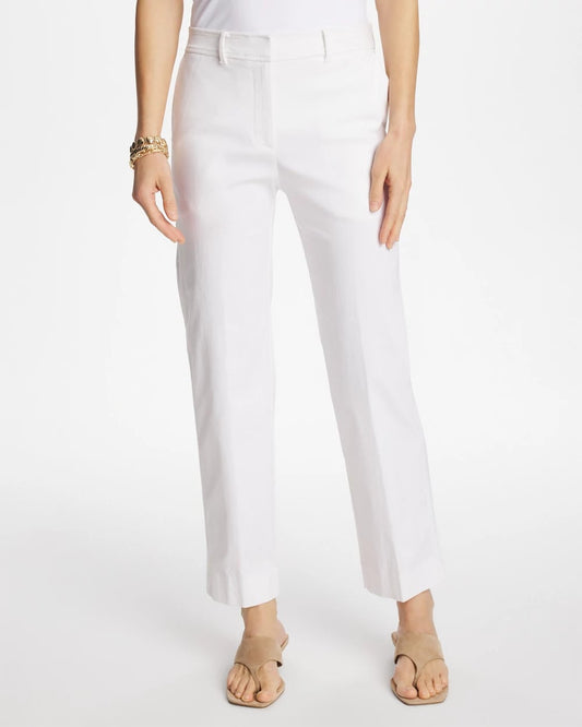 Emme Fly Front Straight Crop Pants - US 7687