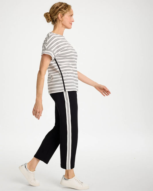 Zenergy® French Terry Striped Crops - US 5929