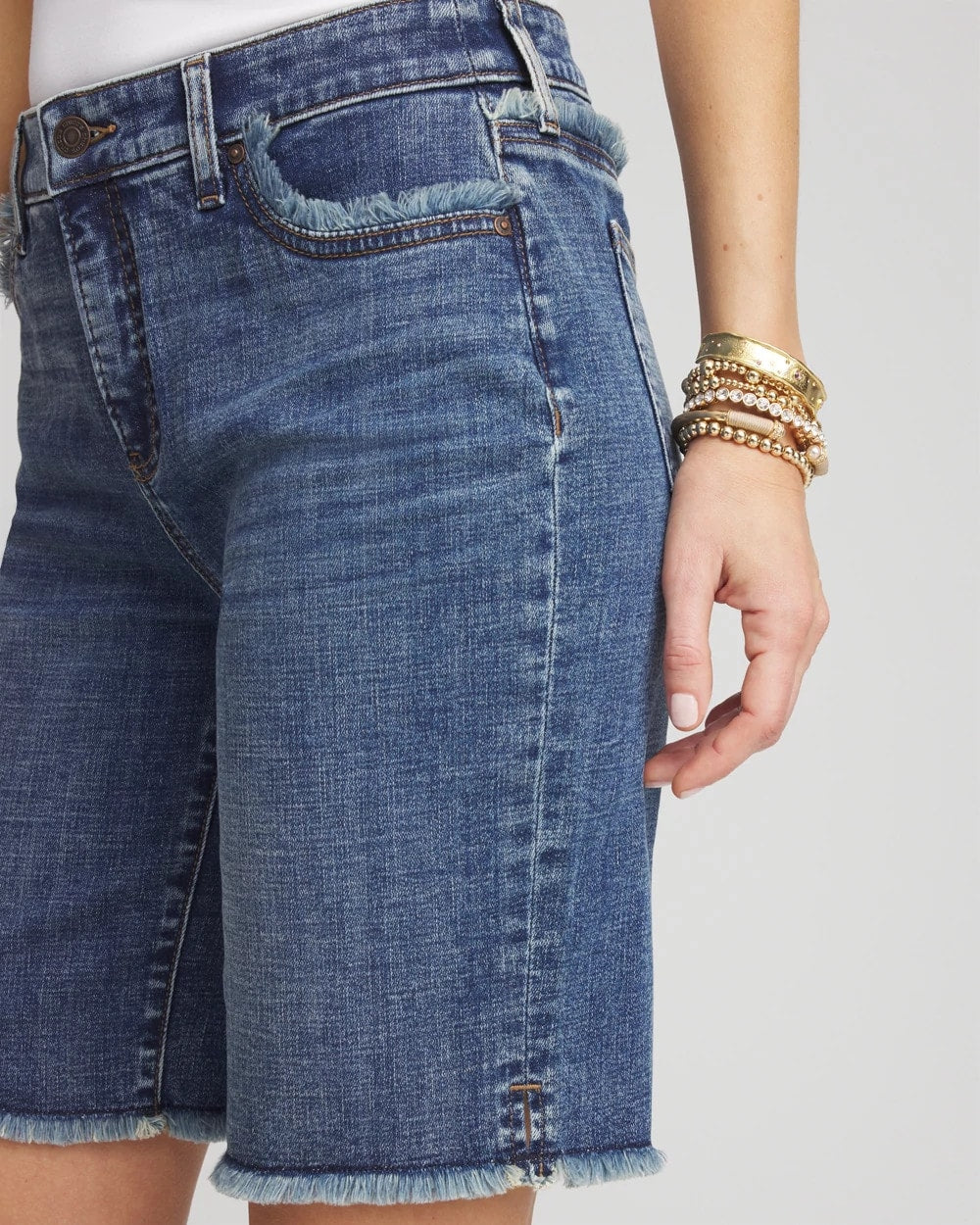 So Slimming® Girlfriend Frayed Jean Shorts - US 2006