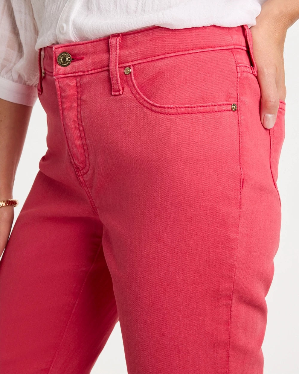 Girlfriend Roll Cuff Crop Jeans - US 8977
