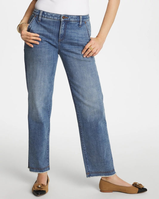 Girlfriend Straight Ankle Jeans - US 1298