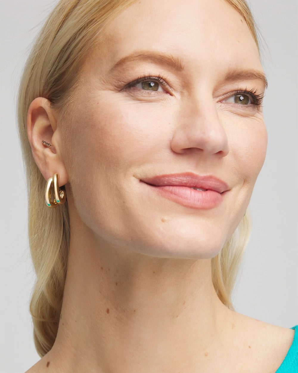 Gold Double Mini Hoop Earrings - US 3472