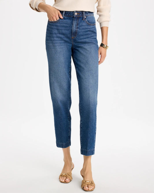 Vintage Chic High-Rise Barrel Jeans - US 9130