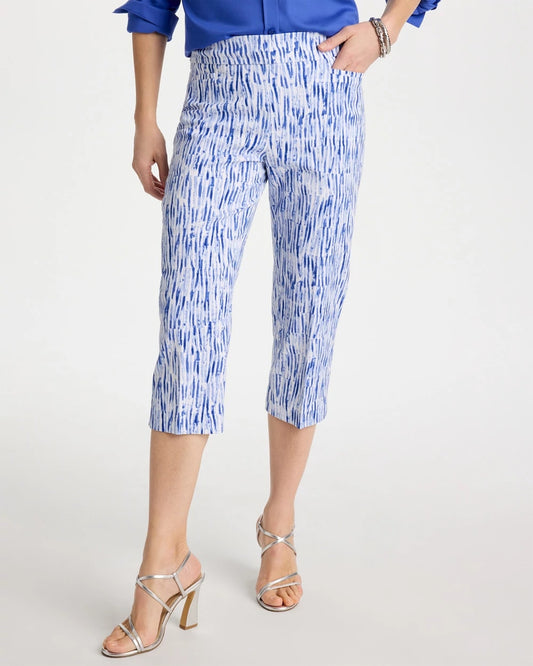 Brigitte™ Slim Infinite Lines Capri Pants - US 4867