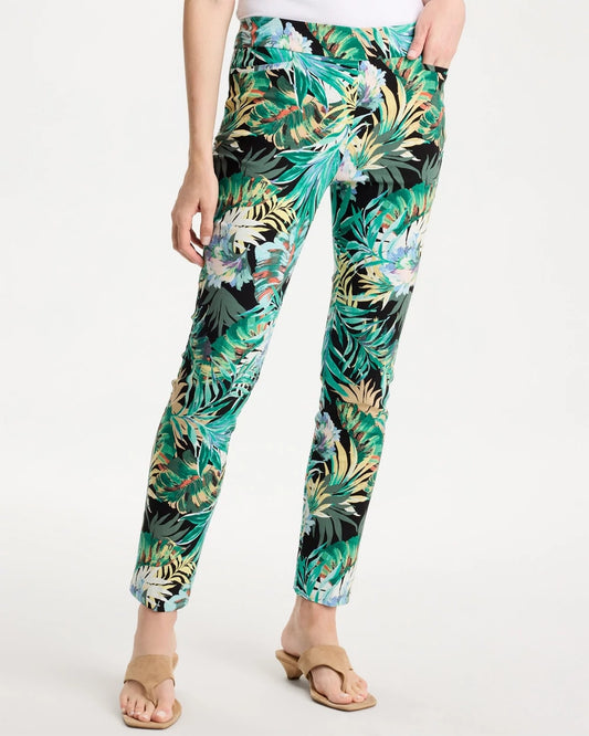 Printed Brigitte™ Slim Pull-On Ankle Pants - US 9283