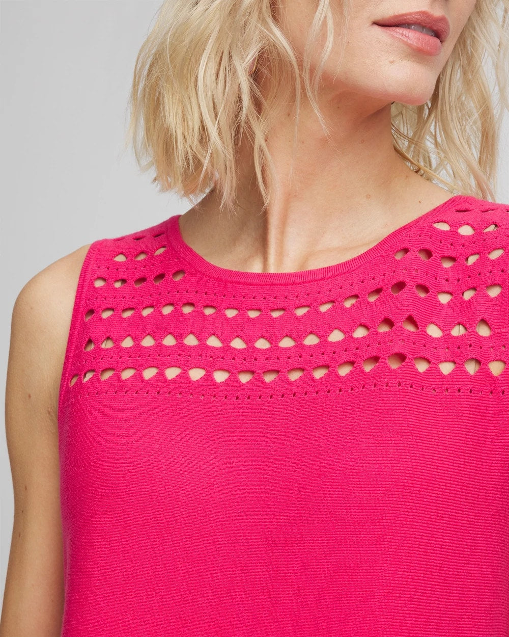 Cutout Sweater Tank - US 4855
