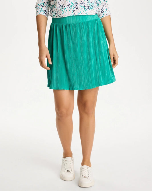 Zenergy® Micro Plisse Pull-On Skort - US 3866