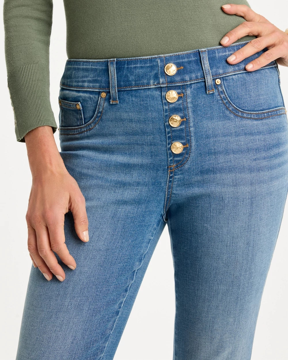 Pull-On Slim Ankle Jeggings - US 9692