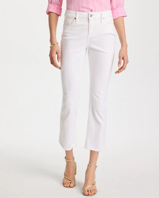 No-Stain Girlfriend Frayed Flared Jeans - US 3096