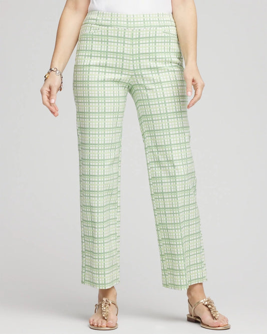 Brigitte™ Wide Leg Plaid Cropped Pants - US 9785