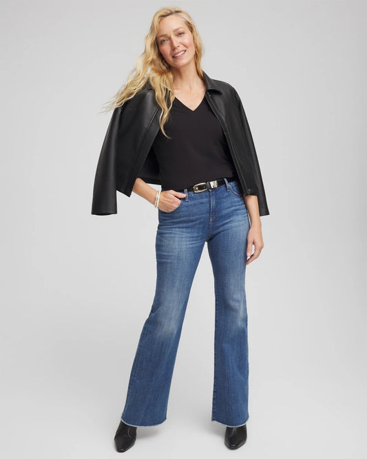 Cotton Stretch 3/4 Sleeve Tee - US 5505