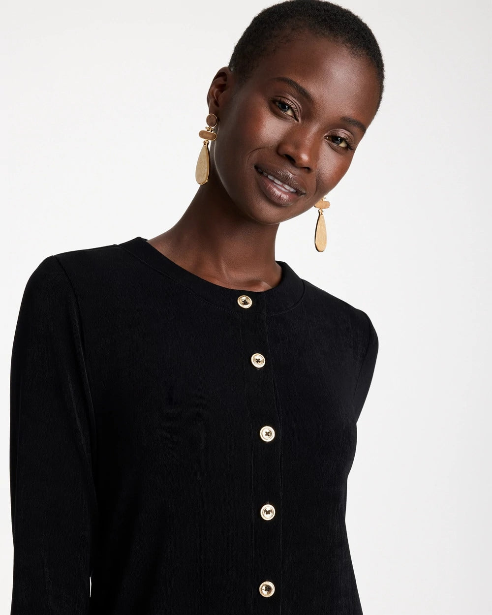 Travelers™ Collection Scoopneck Shirt Jacket - US 2674