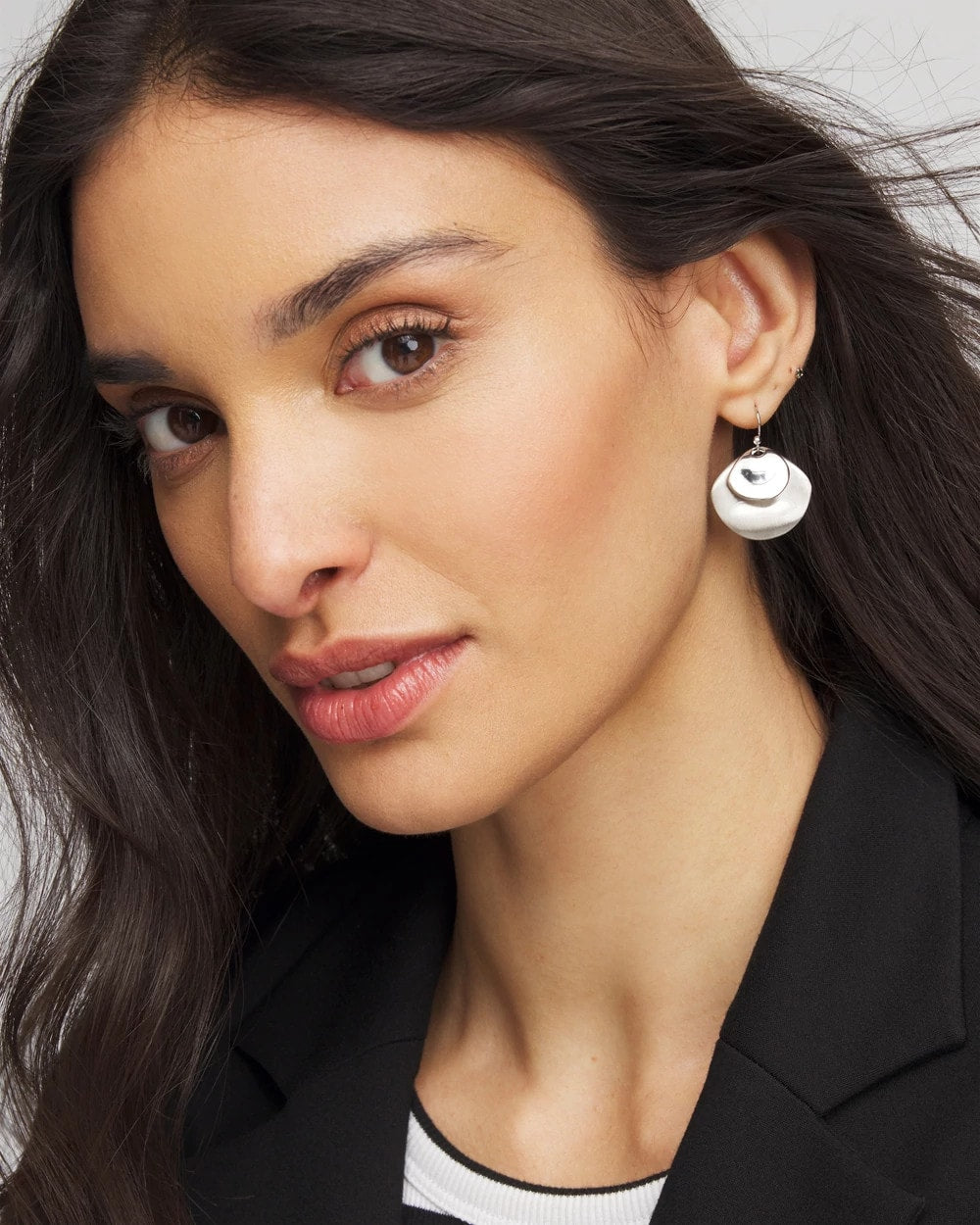Silver Drop Earrings - US 9822