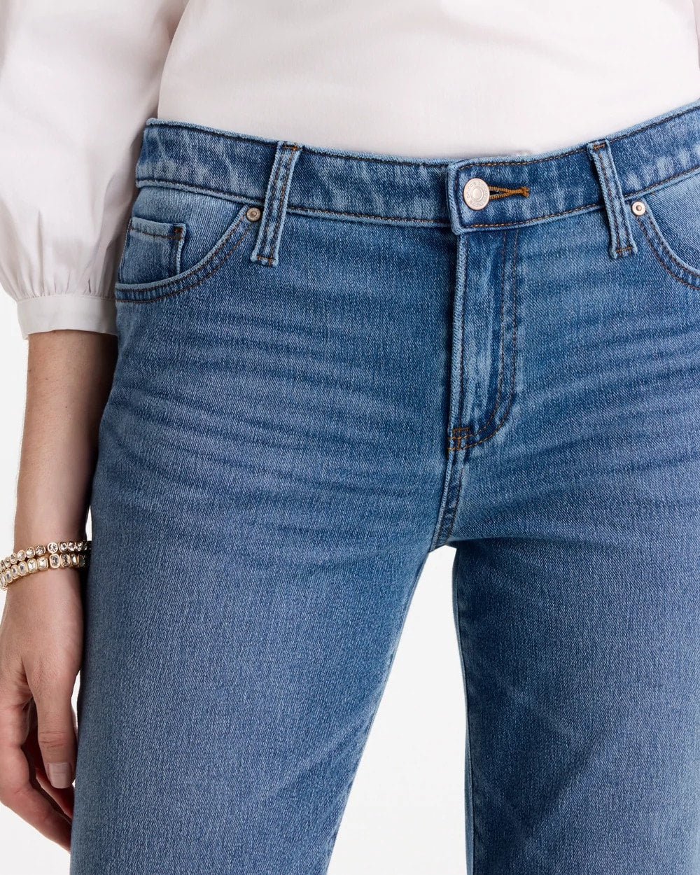 Slim Tapered Ankle Knit Denim - US 0702