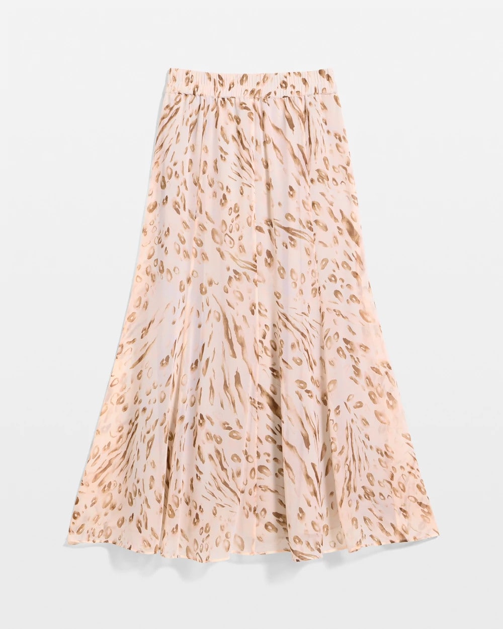 Cheetah Pull-On Godet Skirt - US 7039