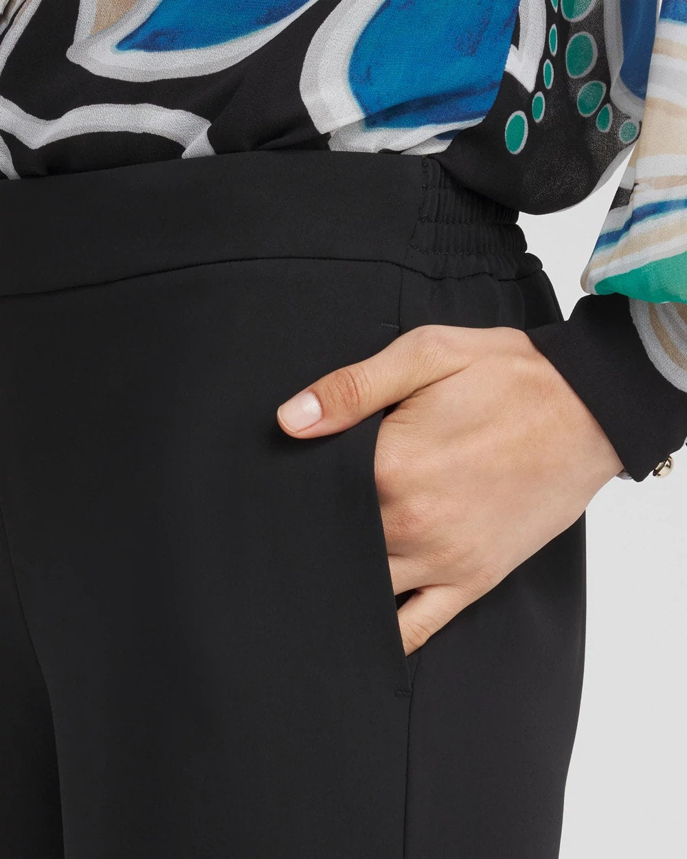 Pull-on Wide Leg Pants - US 7687