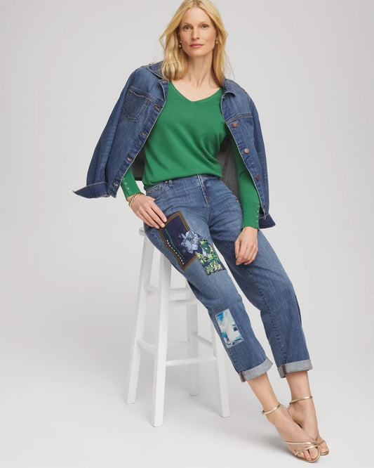 Ella V-Neck Pullover Sweater - US 4094