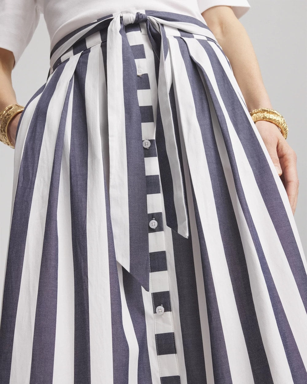 Midi Striped Skirt - US 9955