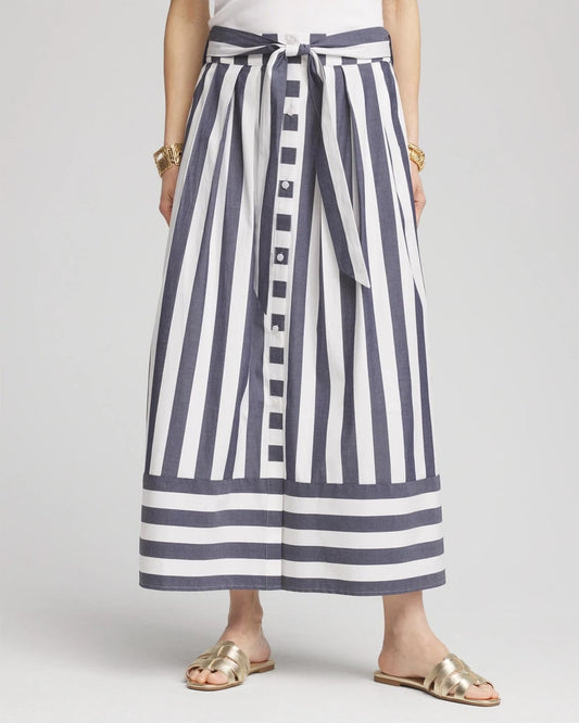 Midi Striped Skirt - US 2996