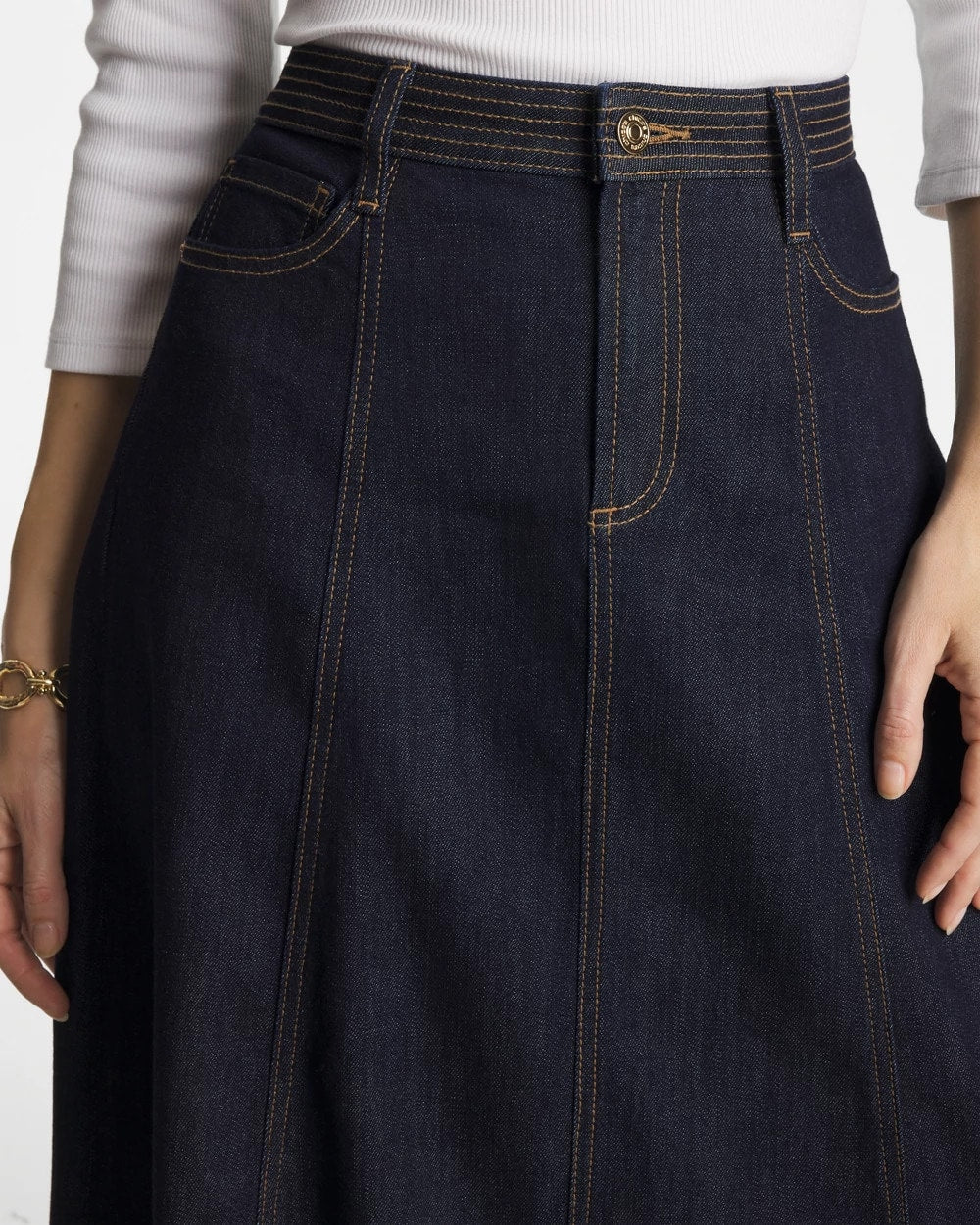 Trapunto Stitch Skirt - US 1288