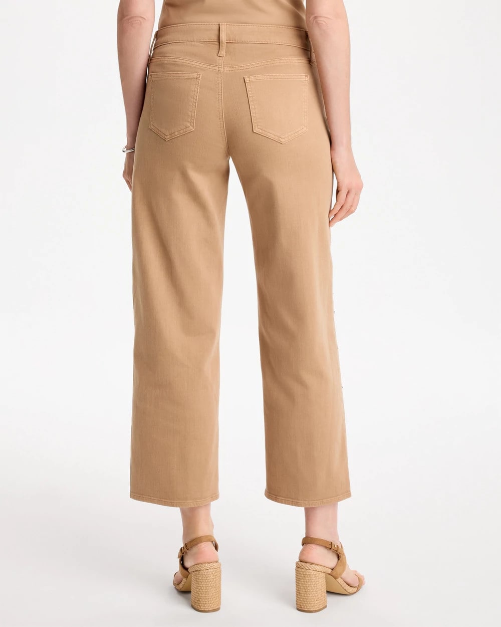 Girlfriend Studded Wide-Leg Crop Jeans - US 9161