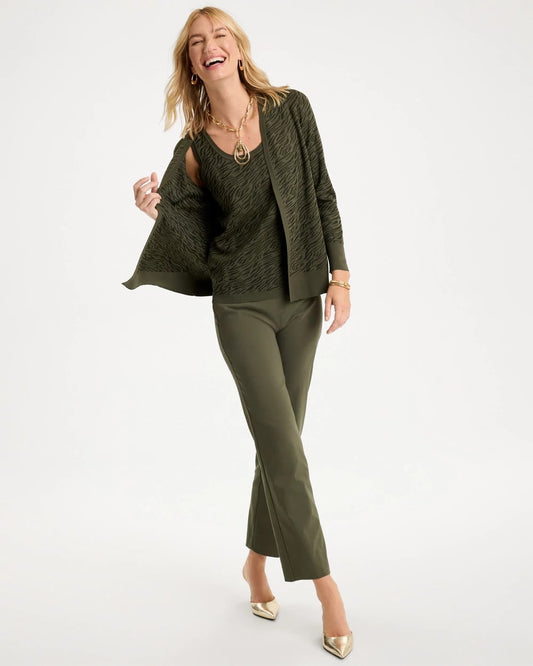 Ella Zebra Jacquard Scoopneck Sweater Tank - US 4200