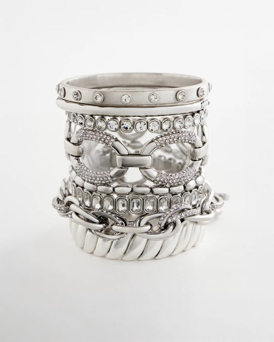 Chico's Women | Pave Link Toggle Bracelet SILVER