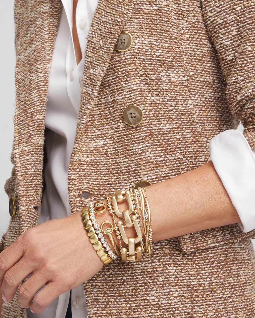 Chico's Women | Golden Link Chain Bracelet GOLD