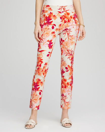 Chico's Women | Brigitte™ Slub Ankle Pants SUNSET PEACH