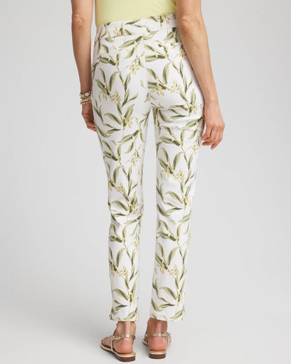 Chico's Women | Brigitte™ Slub Slim Ankle Pants ALABASTER