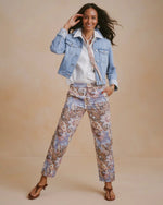 Printed Boyfriend Chino Pants - US 5541