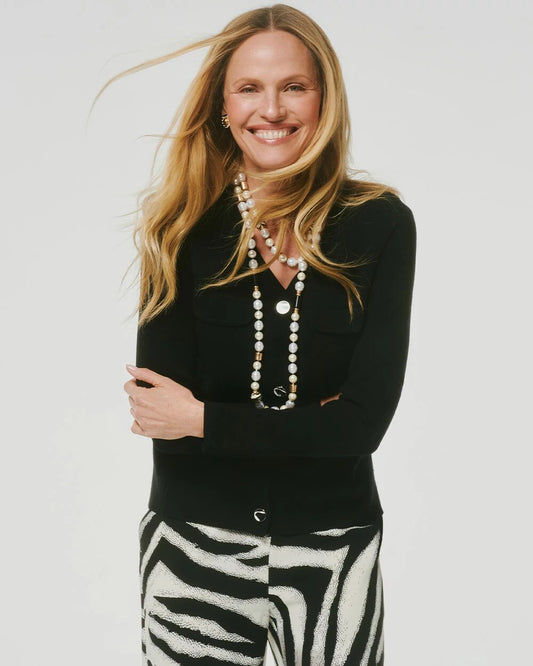 V-Neck Sweater Jacket - US 0253
