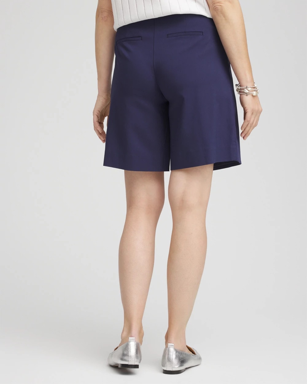 Brigitte™ Pull-On Asymmetrical Wrap Skort - US 1433