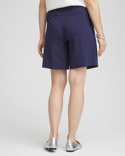 Brigitte™ Pull-On Asymmetrical Wrap Skort - US 1433