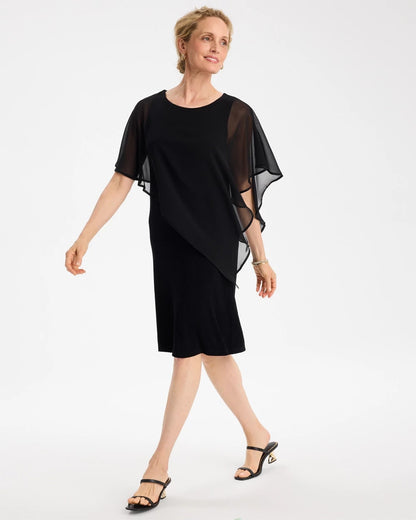 Travelers™ Chiffon Overlay Dress - US 8893