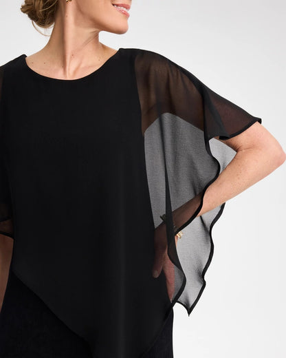 Travelers™ Chiffon Overlay Dress - US 8893