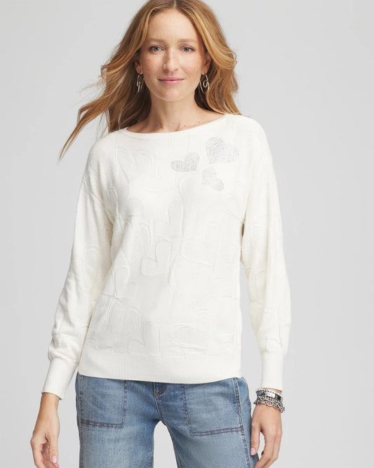 Embellished Valentine's Day Pullover - US 0671
