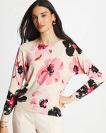 Printed Bateau Dolman Pullover - US 1423
