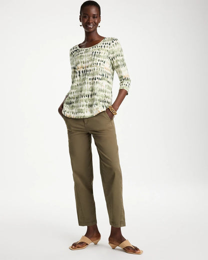 Printed Cotton Slub Tee - US 2522