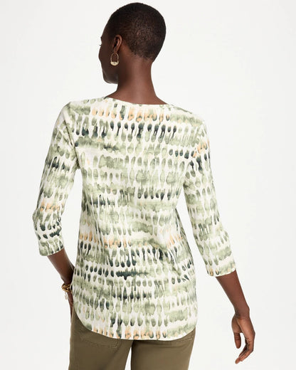 Printed Cotton Slub Tee - US 2522