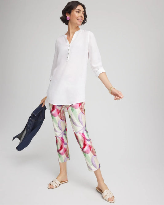 Brigitte™ Slub Slim Cropped Pants - US 4937