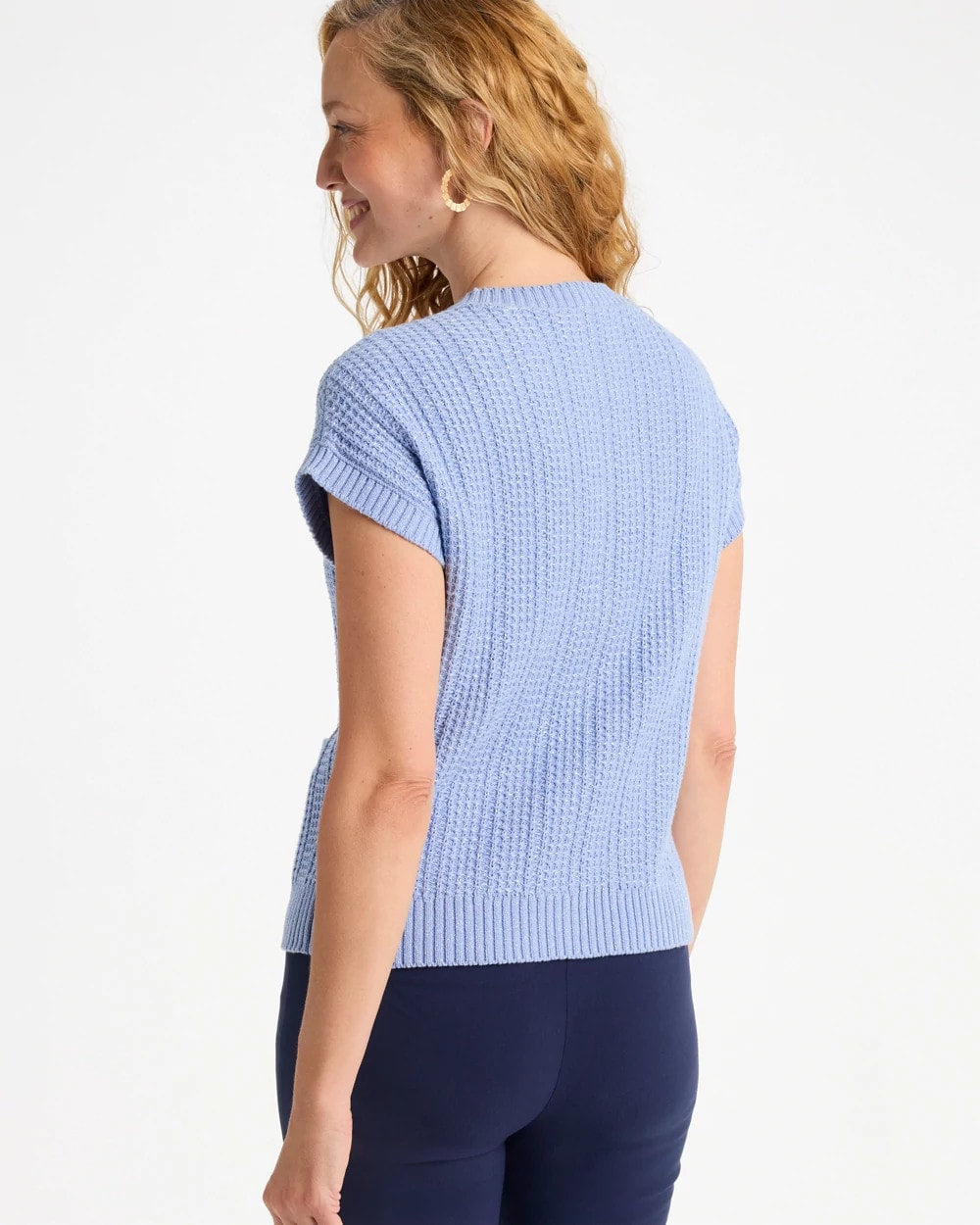 Button-Up Sweater Vest - US 8797