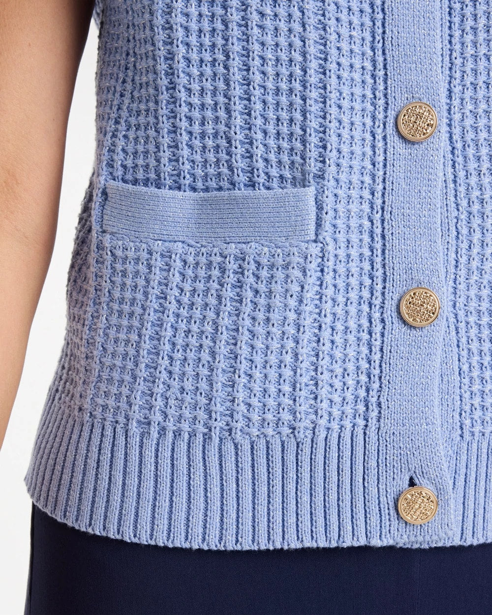 Button-Up Sweater Vest - US 8797