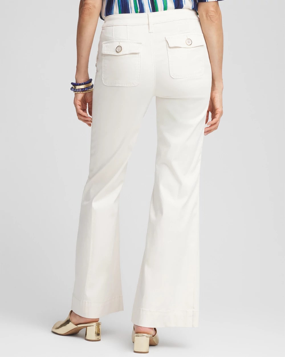 Satin Flare Pants - US 1131