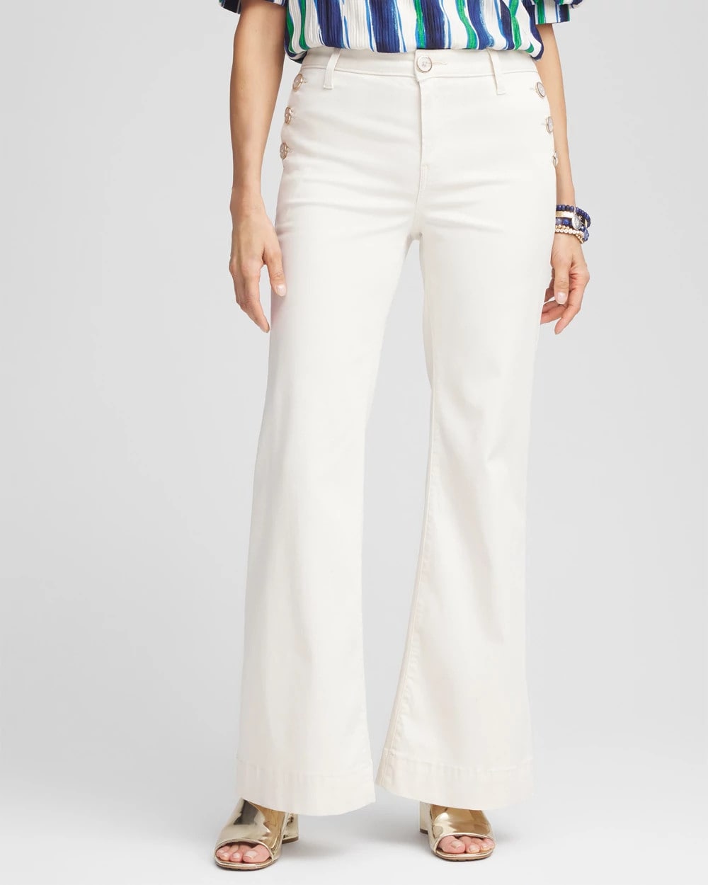 Satin Flare Pants - US 1131